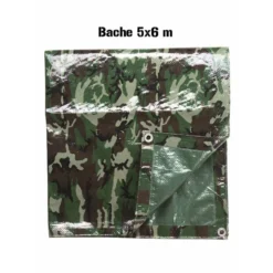 Bache Camouflage Woodland 4,80x6m - Mil-Tec