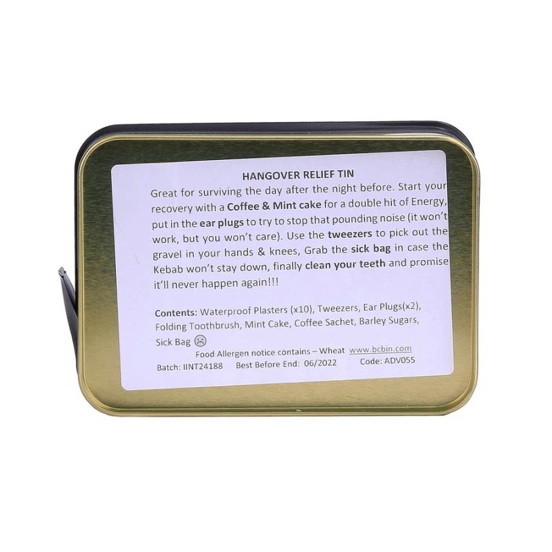 BCB Boîte De Survie Hangover Relief Tin ADV055 - Image 4
