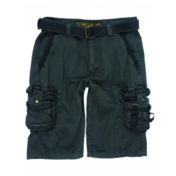 Bermuda Militaire Survival Noir Délavé - MIL-TEC