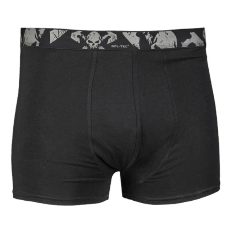 Lot De 2 Boxer Caleçon Skull Noir - Miltec