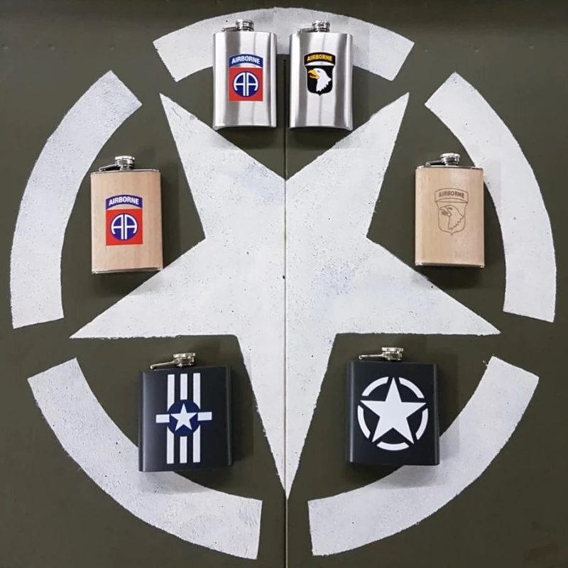 Flasque En Métal 5 Oz 82nd Airborne Acier Stainless - Image 2