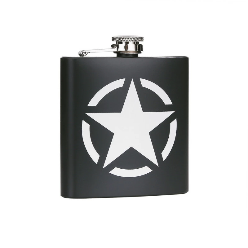 Flasque En Métal 6 Oz US Army Star Acier Stainless - Image 2