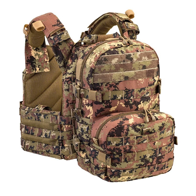 Gilet Porte Plaque Avec Sac A Dos Amovible DEFCON 5 - Vegetato - Image 3