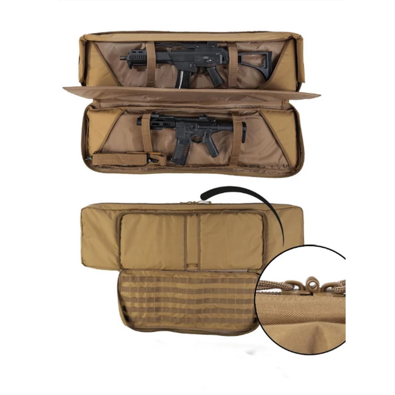 Housse Transport Pour 2 Armes Longues 106cm Miltec - Coyote - Image 4