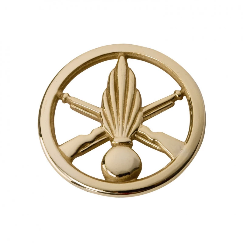 Insigne De Béret Doré Infanterie Sans Marque