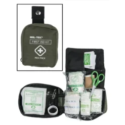 Kit De Premier Secours Militaire MIDI Pack Vert OD - MIL-TEC