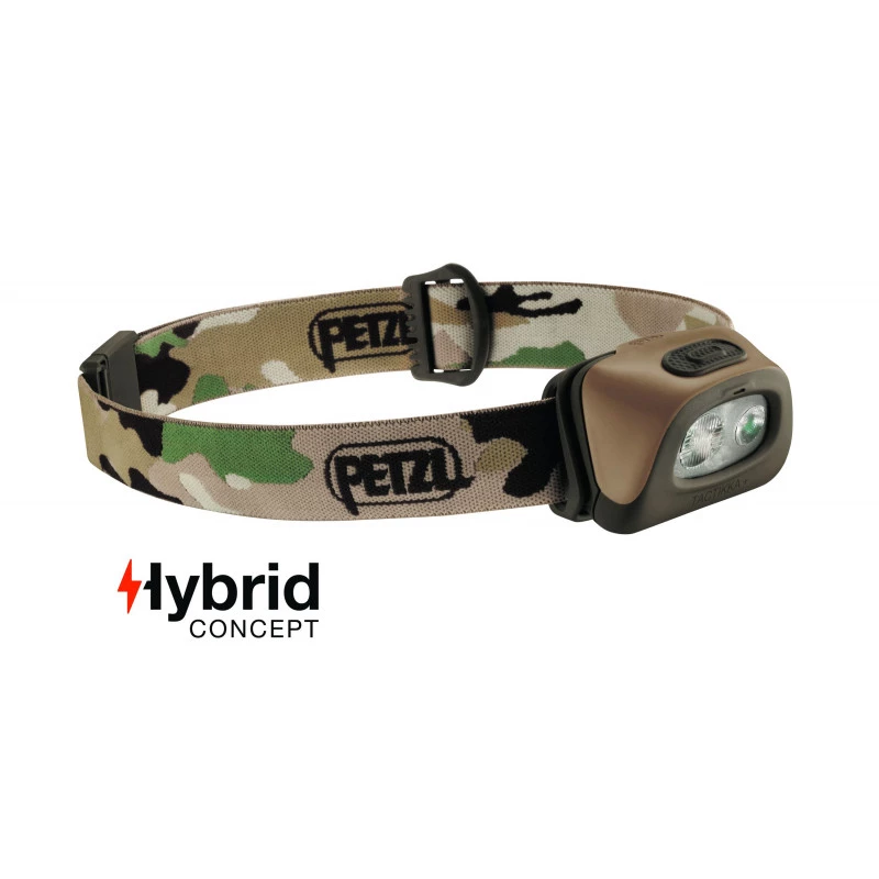 Lampe Frontale Hybrid éclairage 2 Couleurs Tactikka + Camo Fr/ce - 350 Lumens Petzl