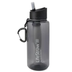 LIFESTRAW GO TRITAN RENEW – Gourde Filtrante Eau 1L Pour Randonnée - Dark Grey