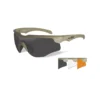 Lunettes Balistiques Rogue Comm TAN 3 écrans Fumé/incolore/orange - Wiley X