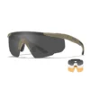 Lunettes De Protection Balistiques Saber Adv. Tan écrans Fumé/incolore/orange Wiley X