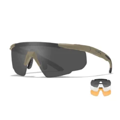 Lunettes De Protection Balistiques Saber Adv. Tan écrans Fumé/incolore/orange Wiley X