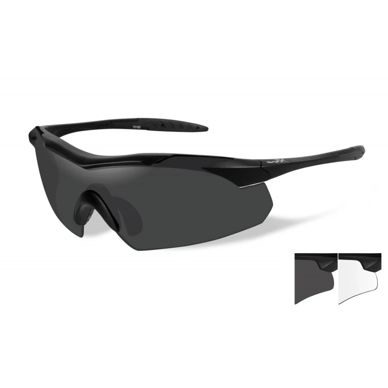 Lunettes De Protection Balistiques Vapor Noir écrans Fumé/incolore Wiley X