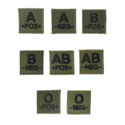 Patch Groupe Sanguin Brode - Vert OD