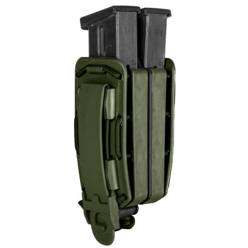 Porte Chargeur Double PA Bungee 8BL Vert OD - Vega Holster - Image 3