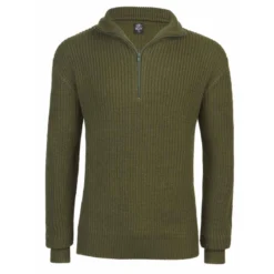 Pull Marin Troyer Col En V Brandit - Vert OD
